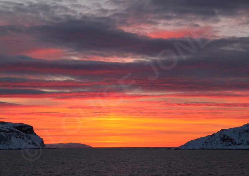Sunset Arctic Circle Norway