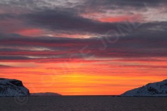 Sunset Arctic Circle Norway